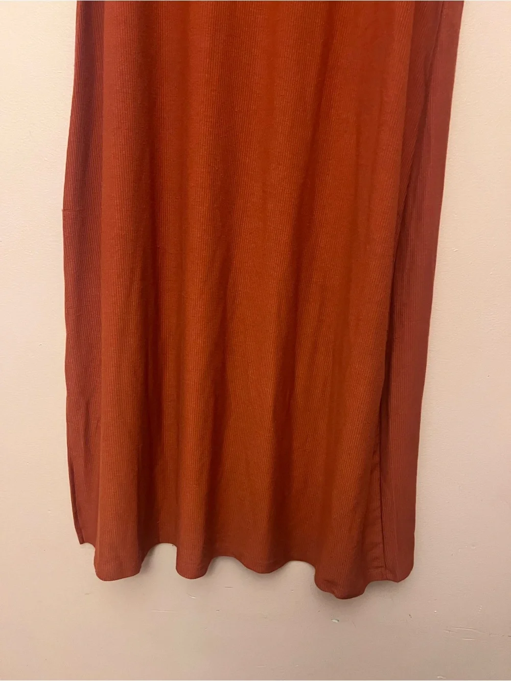 NWT Loft Plus Rust Ribbed Button Midi Dress 20/22